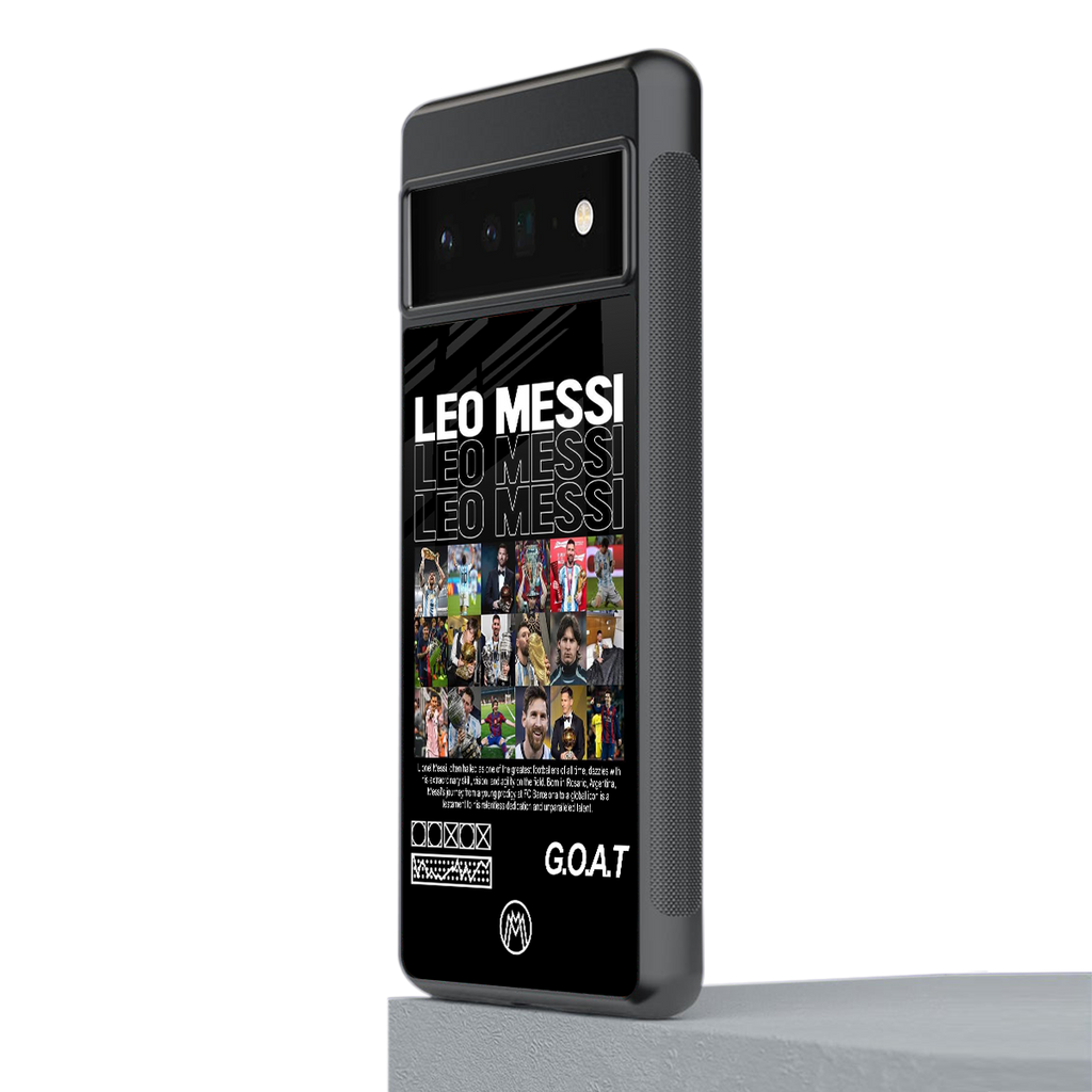 leo messi back phone cover | glass case for google pixel 6 pro