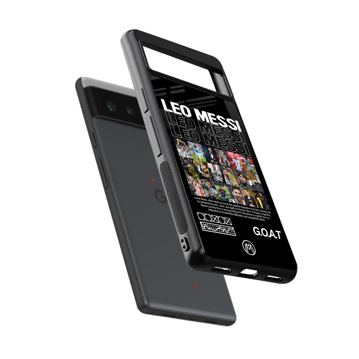 leo messi back phone cover | glass case for google pixel 6
