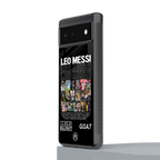 leo messi back phone cover | glass case for google pixel 6