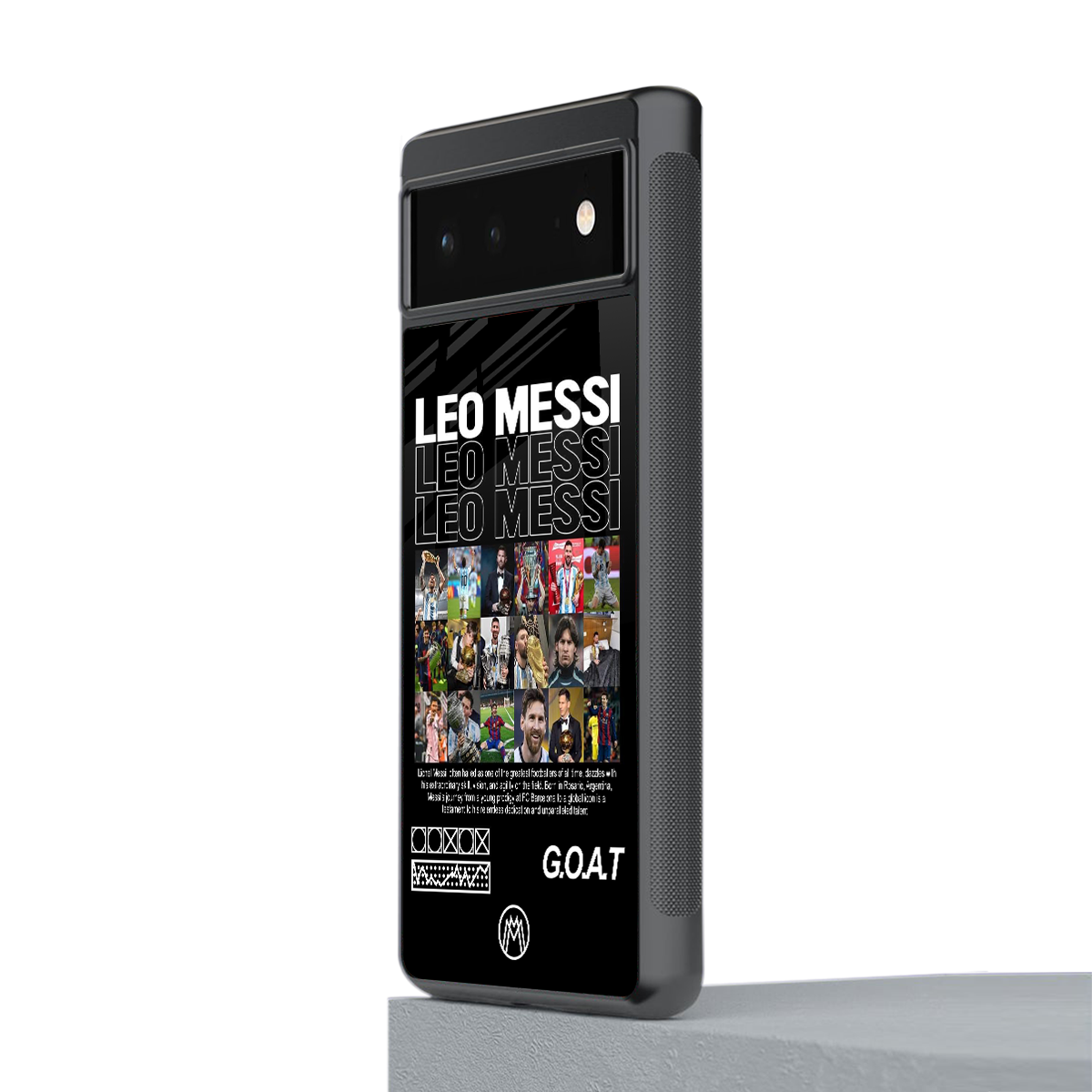 leo messi back phone cover | glass case for google pixel 6