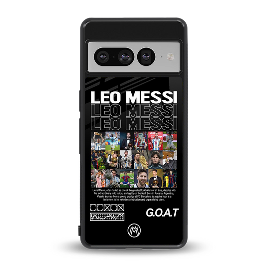 leo messi back phone cover | glass case for google pixel 7 pro