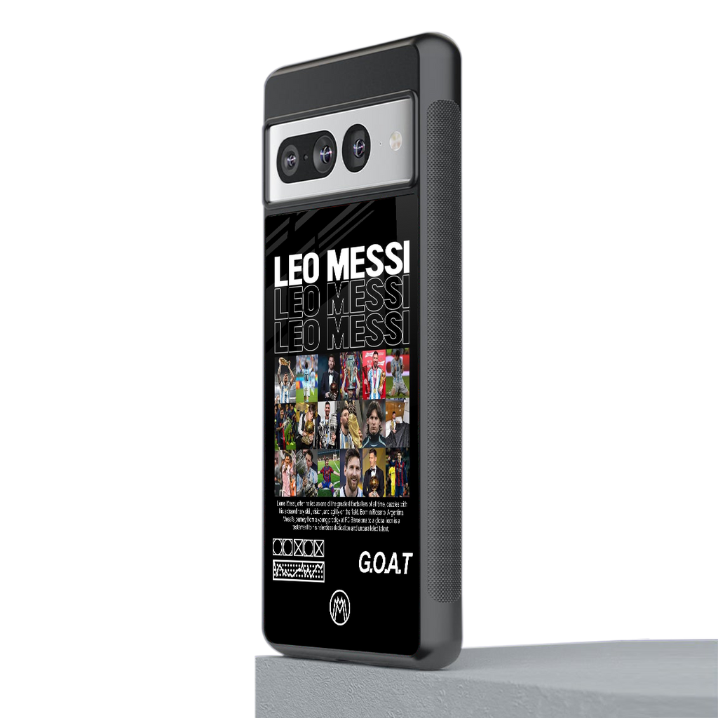 leo messi back phone cover | glass case for google pixel 7 pro