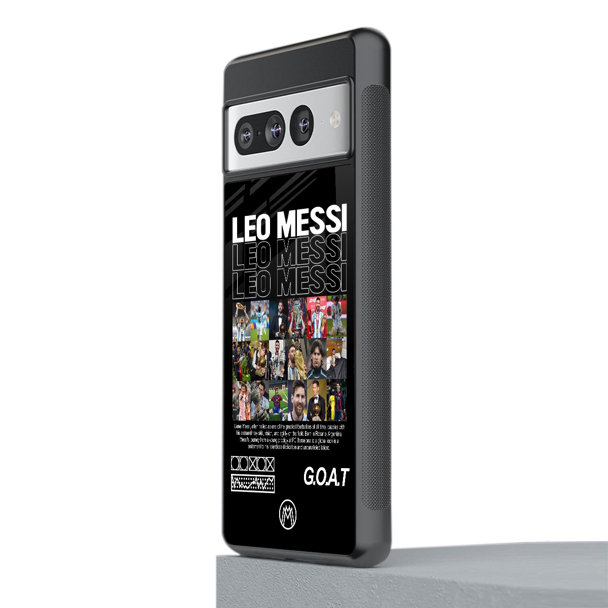 leo messi back phone cover | glass case for google pixel 7 pro