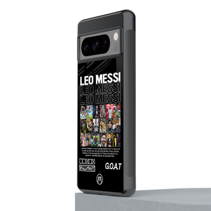 leo messi back phone cover | glass case for google pixel 8 pro