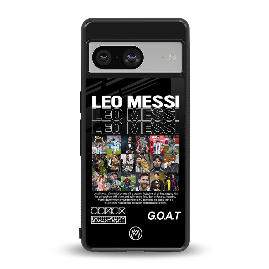 leo messi back phone cover | glass case for Google Pixel 8