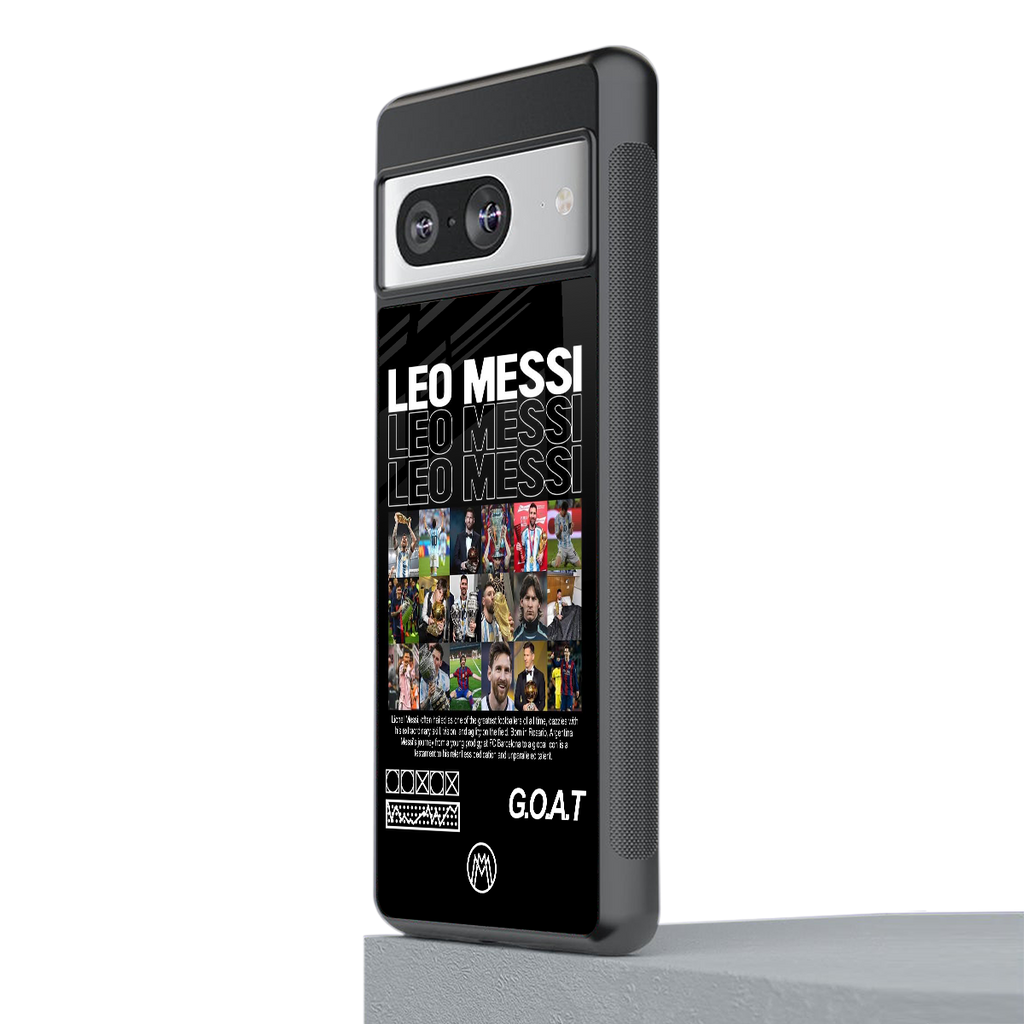 leo messi back phone cover | glass case for Google Pixel 8