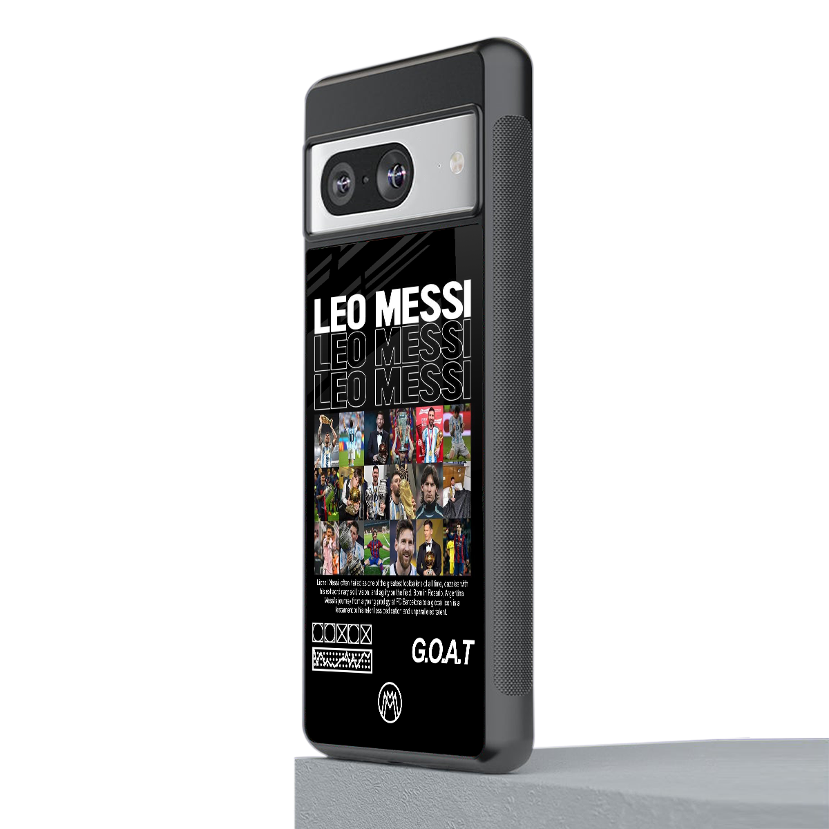 leo messi back phone cover | glass case for Google Pixel 8