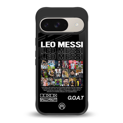 leo messi back phone cover | glass case for google pixel 9
