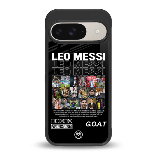 leo messi back phone cover | glass case for google pixel 9