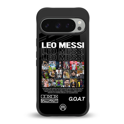 leo messi back phone cover | glass case for google pixel 9 pro xl