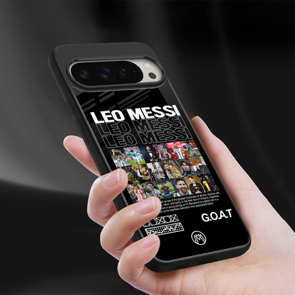 leo messi back phone cover | glass case for google pixel 9 pro xl