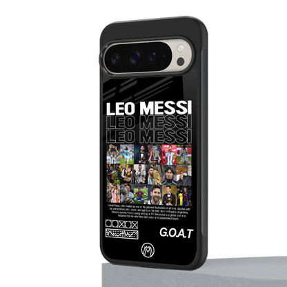 leo messi back phone cover | glass case for google pixel 9 pro xl