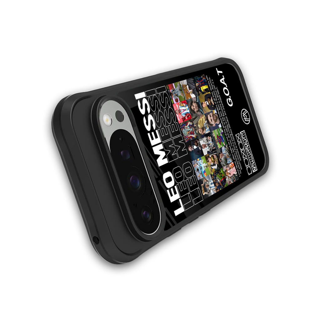 leo messi back phone cover | glass case for google pixel 9 pro xl