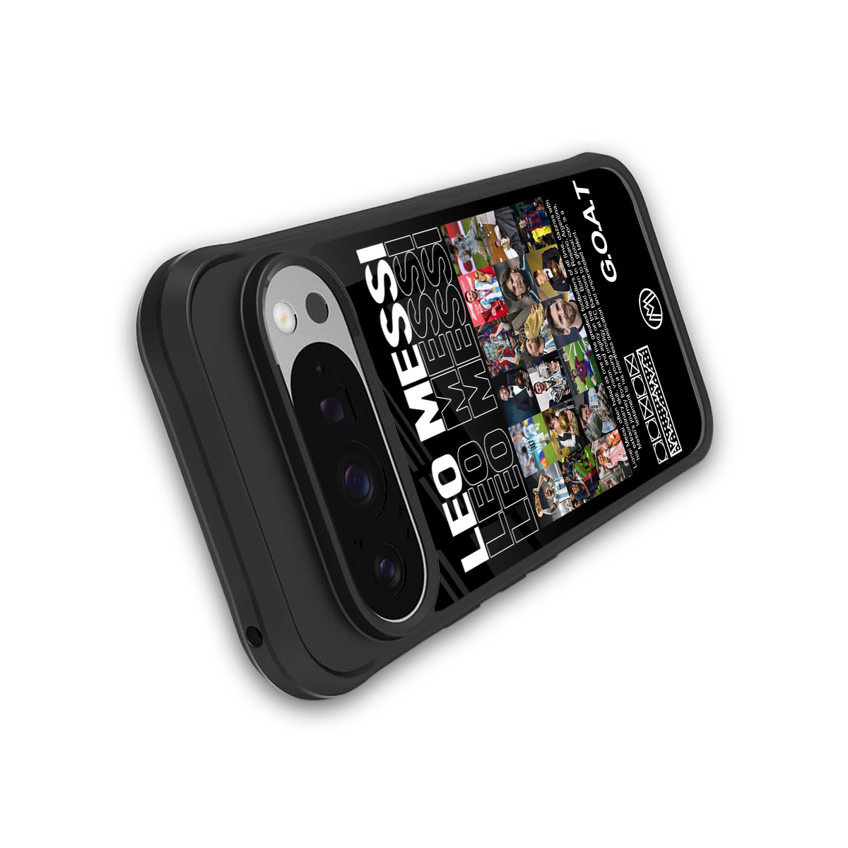 leo messi back phone cover | glass case for google pixel 9 pro xl