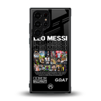 leo messi back phone cover | glass case for samsung galaxy s24 ultra