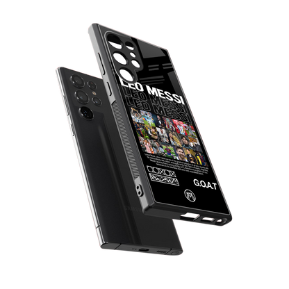 leo messi back phone cover | glass case for samsung galaxy s23 ultra