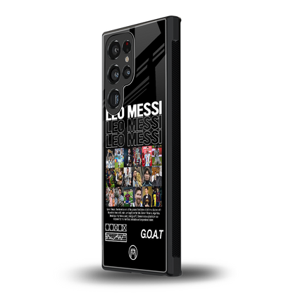 leo messi back phone cover | glass case for samsung galaxy s23 ultra