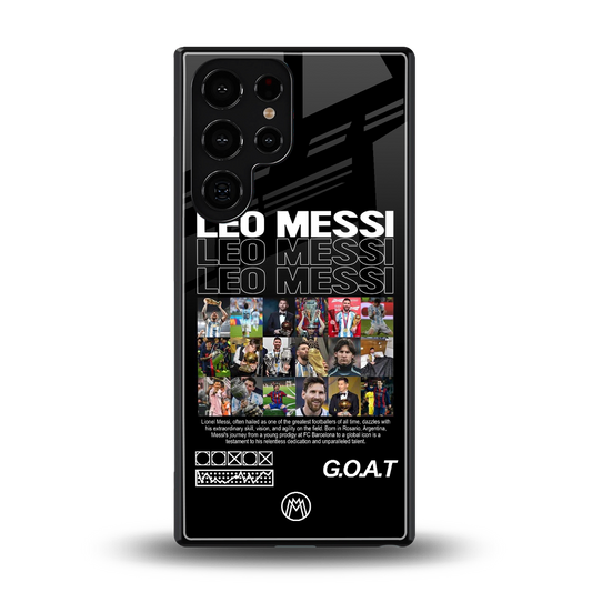 leo messi back phone cover | glass case for samsung galaxy s25 ultra