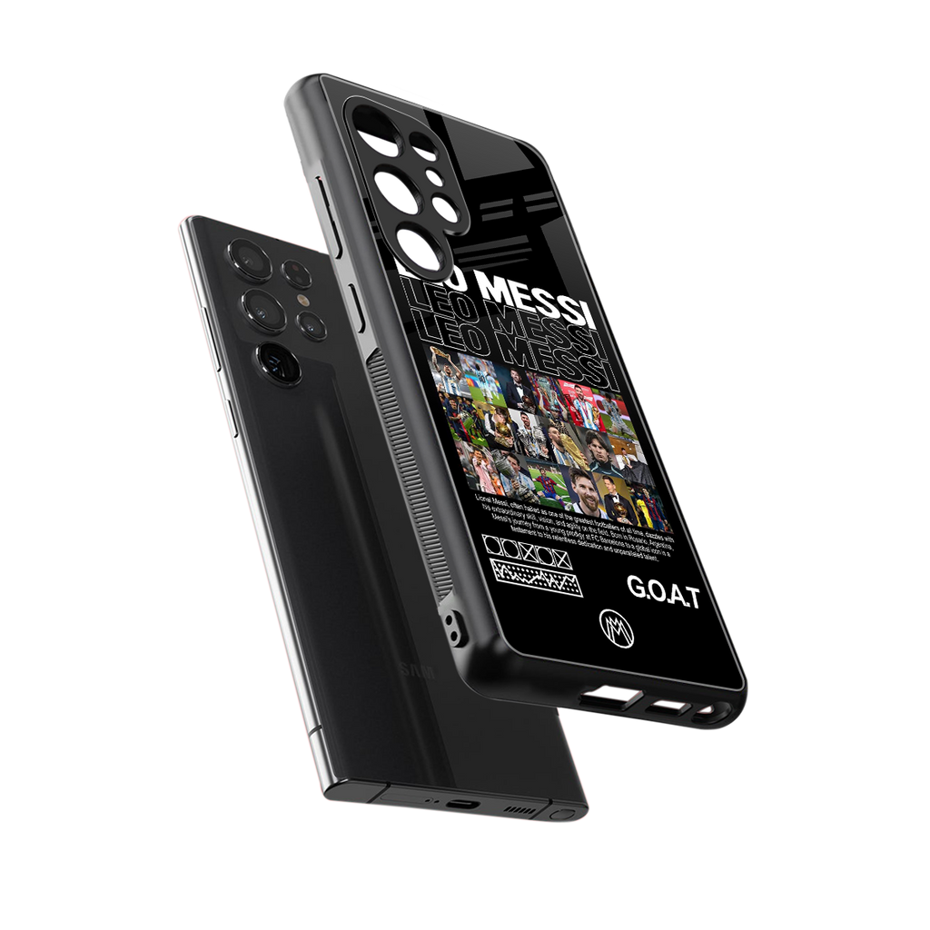 leo messi back phone cover | glass case for samsung galaxy s25 ultra