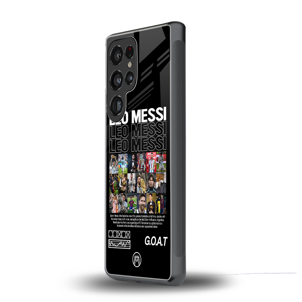 leo messi back phone cover | glass case for samsung galaxy s25 ultra