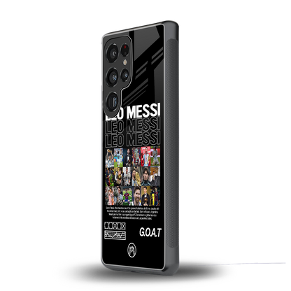 leo messi back phone cover | glass case for samsung galaxy s25 ultra