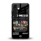 leo messi back phone cover | glass case for samsung galaxy s25 plus