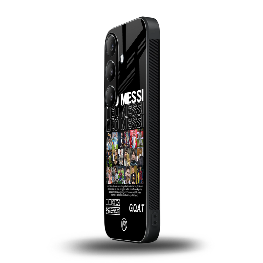 leo messi back phone cover | glass case for samsung galaxy s24 plus