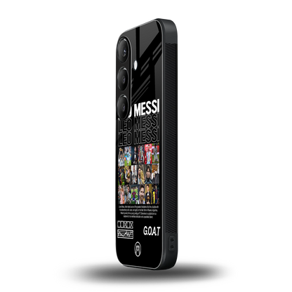 leo messi back phone cover | glass case for samsung galaxy s23 plus