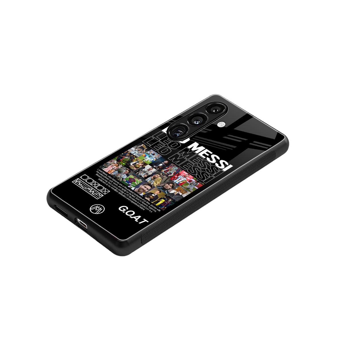 leo messi back phone cover | glass case for samsung galaxy s24 fe