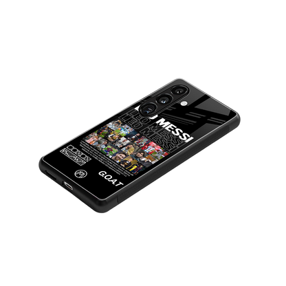 leo messi back phone cover | glass case for samsung galaxy s24 fe