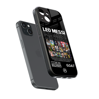 leo messi back phone cover | glass case for iphone 14