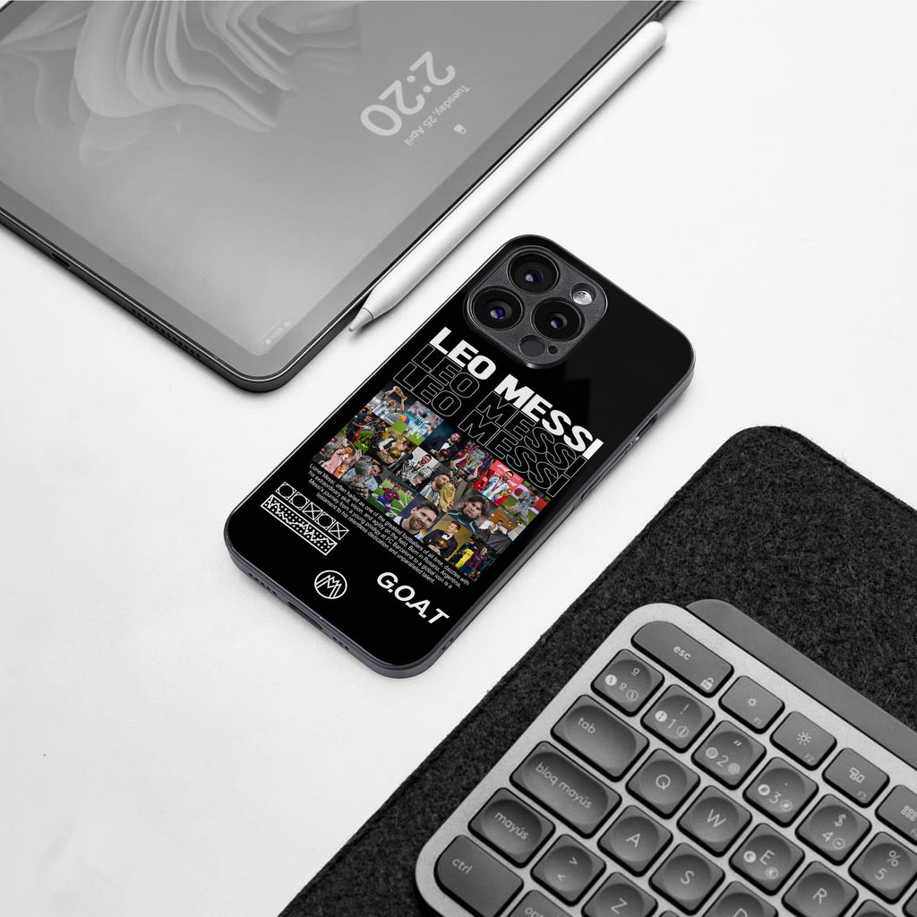 leo messi back phone cover | glass case for google pixel 9 pro