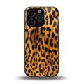 leopard fur back phone cover | glass case for iphone 13 pro