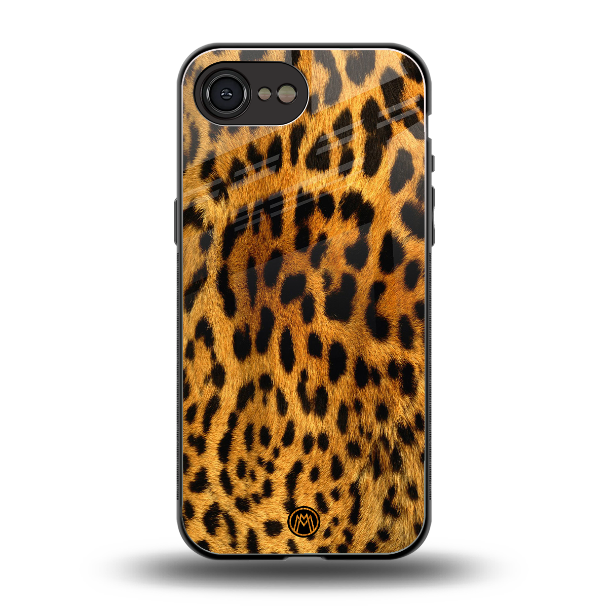 leopard fur back phone cover | glass case for iphone 16e
