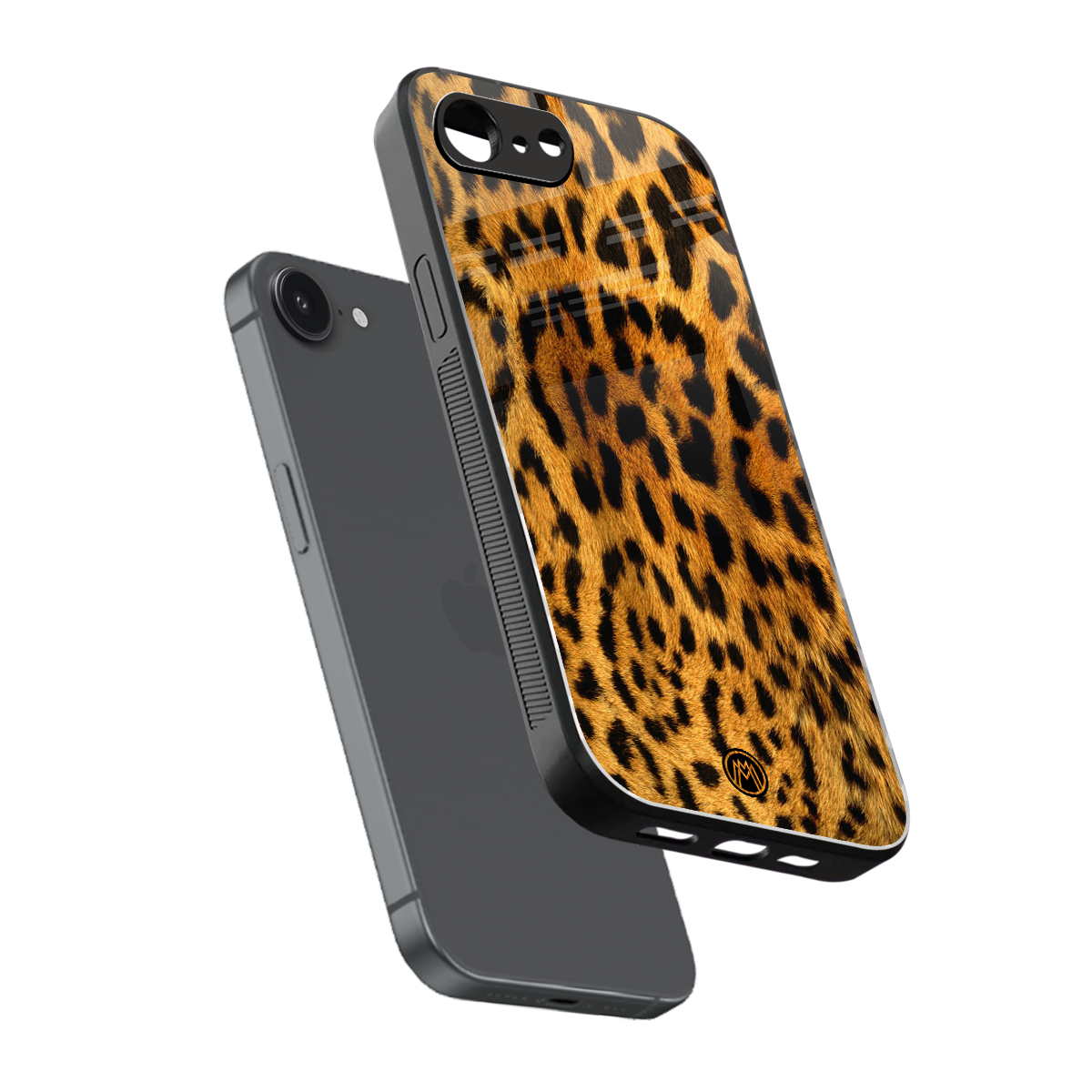 leopard fur back phone cover | glass case for iphone 16e