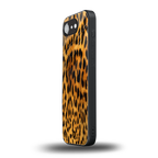 leopard fur back phone cover | glass case for iphone 16e