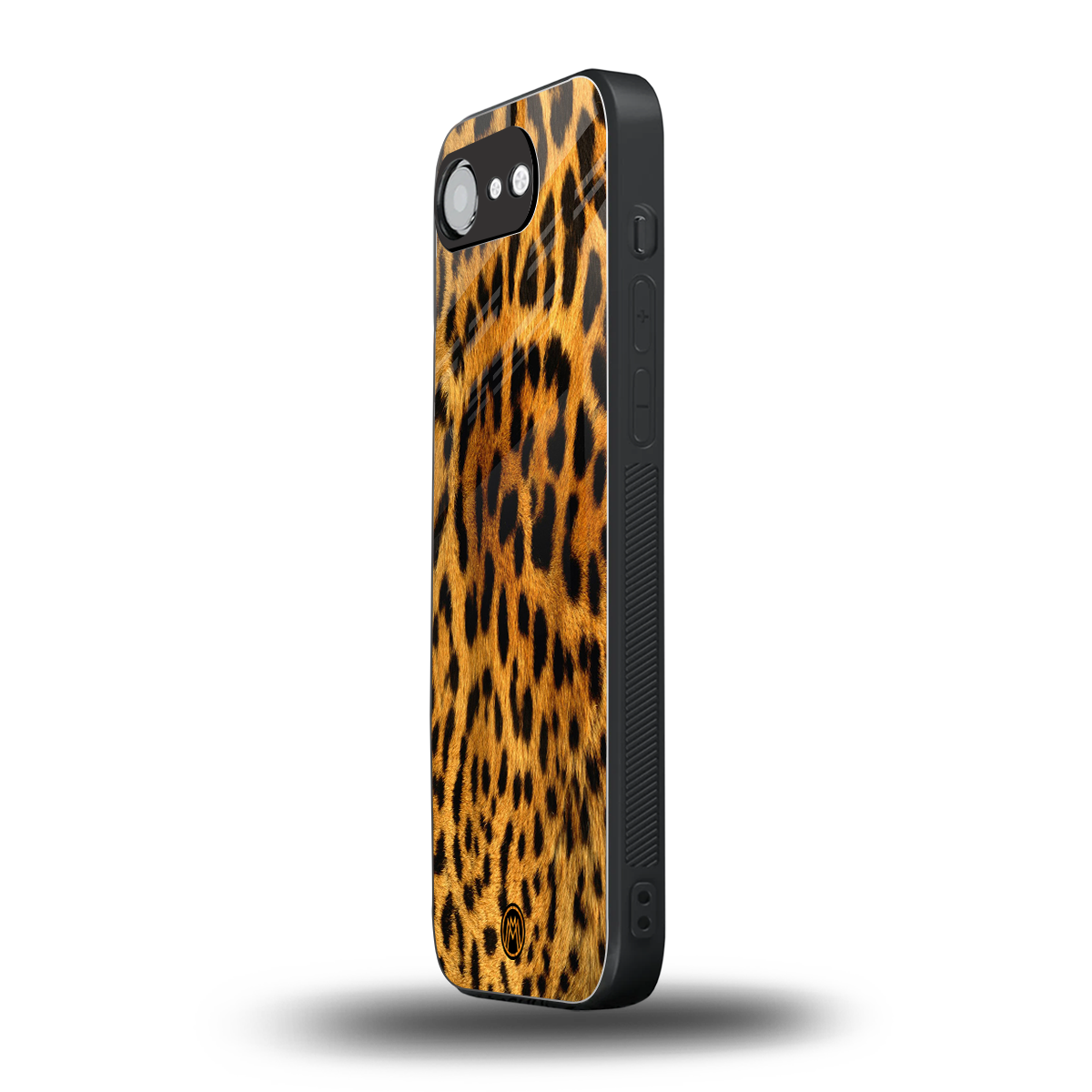 leopard fur back phone cover | glass case for iphone 16e
