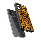 leopard fur back phone cover | glass case for nothing phone 2