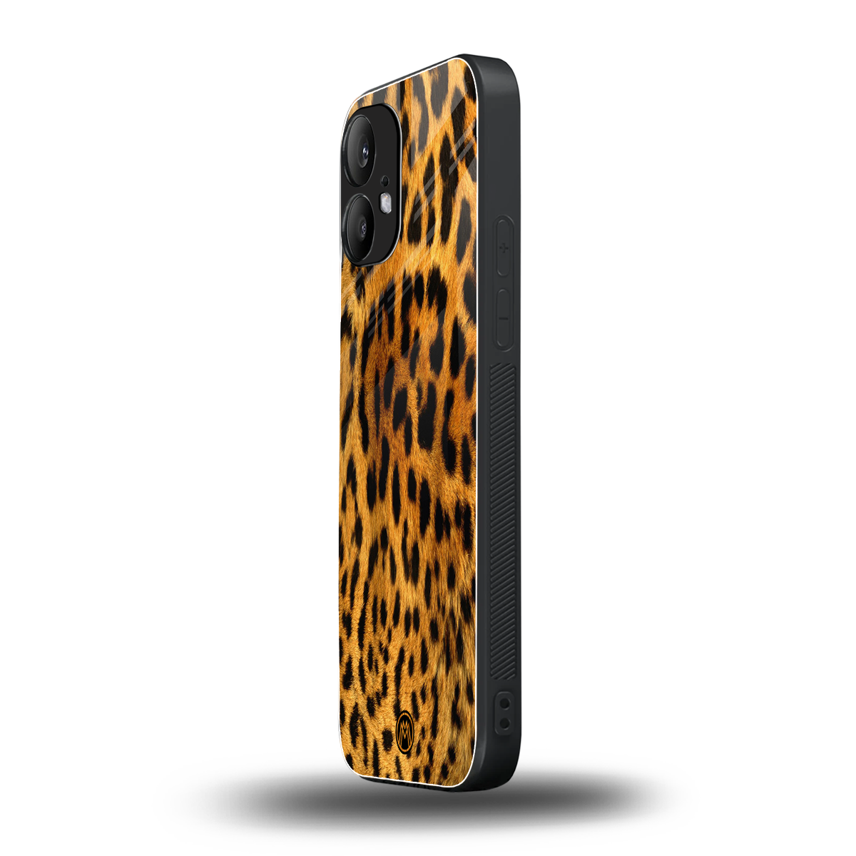 leopard fur back phone cover | glass case for nothing phone 2
