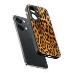 leopard fur back phone cover | glass case for oneplus nord 3