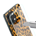 leopard fur back phone cover | glass case for oneplus nord 3