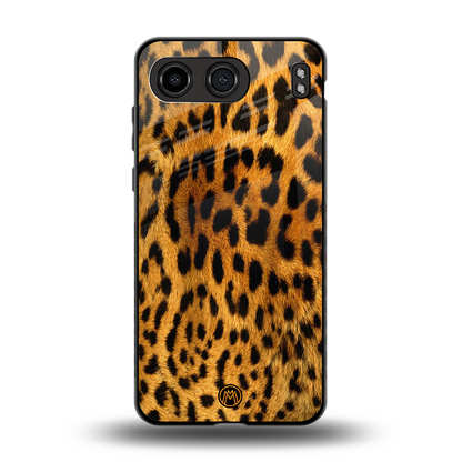 leopard fur back phone cover | glass case for oneplus nord 4
