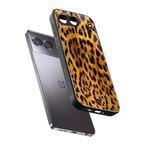 leopard fur back phone cover | glass case for oneplus nord 4