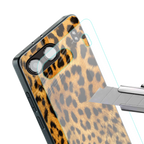 leopard fur back phone cover | glass case for oneplus nord 4