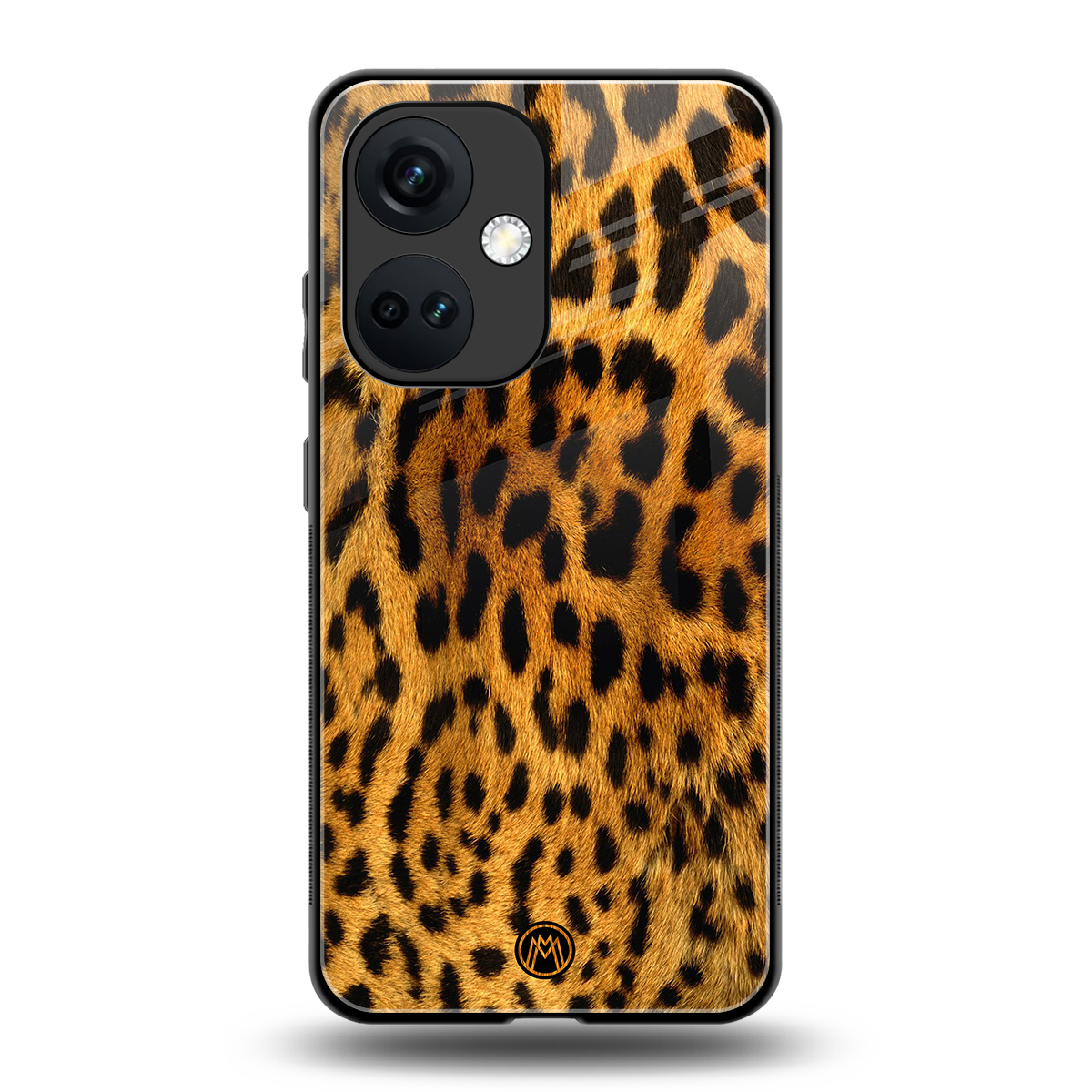 leopard fur back phone cover | glass case for oneplus nord ce 3