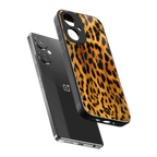 leopard fur back phone cover | glass case for oneplus nord ce 3