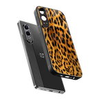 leopard fur back phone cover | glass case for oneplus nord ce 4 lite