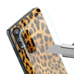 leopard fur back phone cover | glass case for oneplus nord ce 4 lite