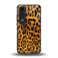 leopard fur back phone cover | glass case for oneplus nord ce 4