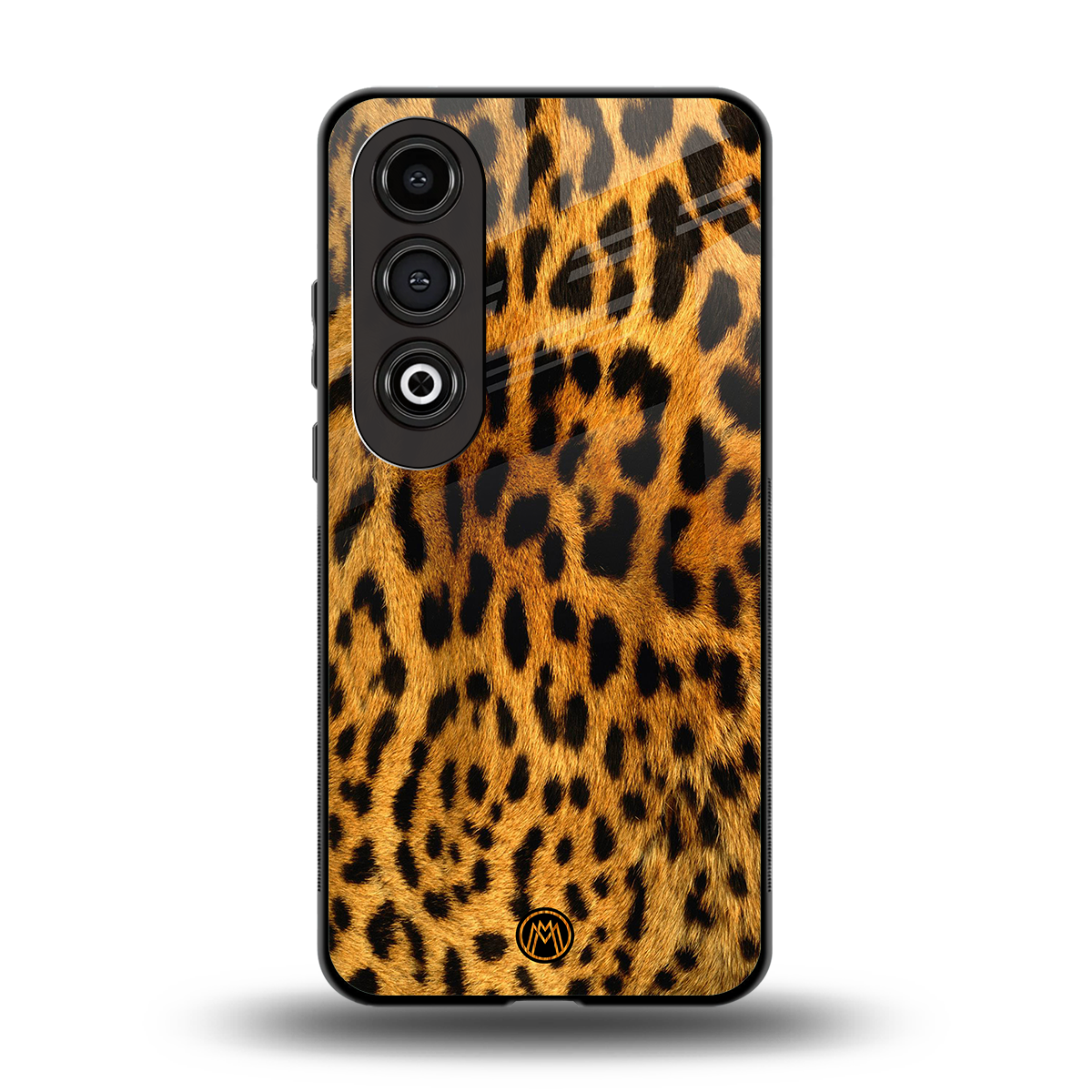 leopard fur back phone cover | glass case for oneplus nord ce 4